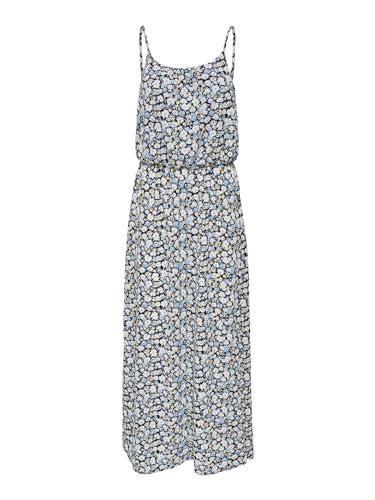 ONLY Onlwinner S/L Maxi Dress Noos Ptm Vestito, Blu (Night Sky/Flower Floor), 42 Donna