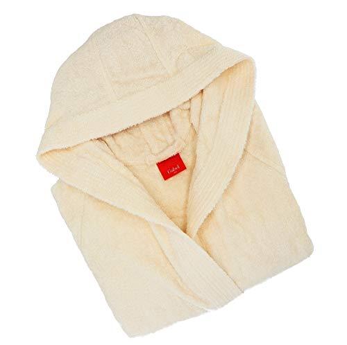 Gabel - Accappatoio adulto unisex in spugna di puro cotone idrofilo, tinta unita, peso spugna 380 gr/mq, ampie tasche, cintura e pratico cappuccio, anche come vestaglia.