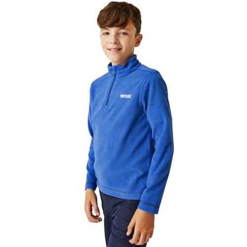 Regatta Hot Shot II Felpa in Pile Symmetry, con Trattamento Anti Pilling, con Cerniera sul Collo Uomo, Oxfdblu/Navy, 11-12 Anni Bambino