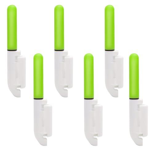 Ruikdly Notte Pesca Canna Punta Luci 6 Pezzi luci di Pesca Bastone Incandescente Impermeabile Bastone Incandescente con Fibbia LED Incandescente Pesca Bastoni Inclusa Batteria Tipo 425