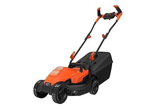 BLACK+DECKER,RASAERBA 1200 W, LARGHEZZA TAGLIO 32 CM, 3 ALT. TAGLIO 20-40-60 MM, E-DRIVE, CAPACITA' CESTO 35 L, IMPUGNATURA VERSIONE BIKE. BEMW451BH-QS