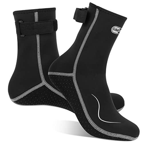 Gimilife Calzari Neoprene, Calzari Sub 3MM per Uomo e Donna, Calzari Beach Volley Calze Piscina Calze da Acqua Calze Termiche per immersioni, snorkeling, nuoto, surf, vela, kayak