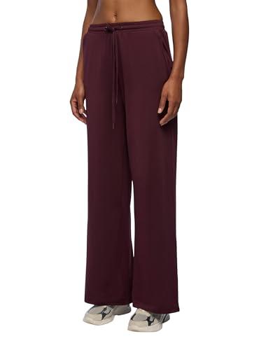 TERRANOVA Pantaloni Donna Wide Leg Tinta Unita con Coulisse e Tasche Laterali – vestibilità Ampia, Casual – Prugna – L