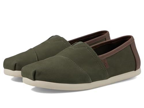 Toms Scarpe da Ginnastica Alpargata_Salvia Scuro, Sage Scuro Spazzolato Twill Marrone Chiaro Sintetico, 41 EU