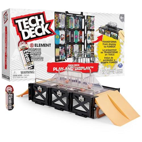 Tech Deck Play And Display Rampa Trasformante Set e Custodia per Il Trasporto con Tastiera Esclusiva, Giocattolo per Bambini dai 6 Anni in su 6060503