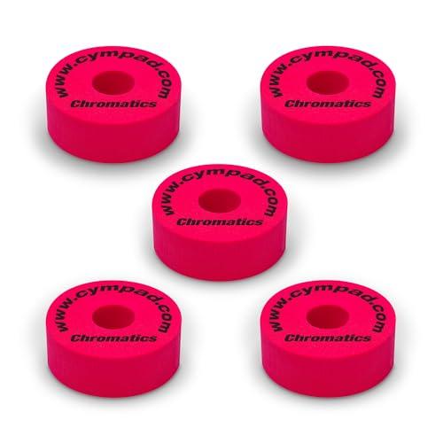 Cympad Rosso Chromatics Foam Cymbal Pad Set - Rondelle in schiuma a memoria di forma ad alta densità per migliorare il suono e la durata, adatte a tutti i supporti per piatti - 40/15mm