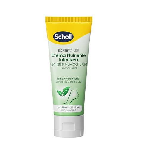 Scholl Crema Nutriente Intensiva, Crema Piedi Arricchita con Urea, Vitamina E e Complesso Provitaminico B5 per Levigare la Pelle Ruvida e Dura, Idratazione Profonda per Piedi più Morbidi e Lisci, 75ml