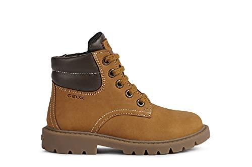 Geox J Shaylax Boy B, Stivaletti Bambini e ragazzi, Giallo/Marrone (Yellow/Brown), 35 EU