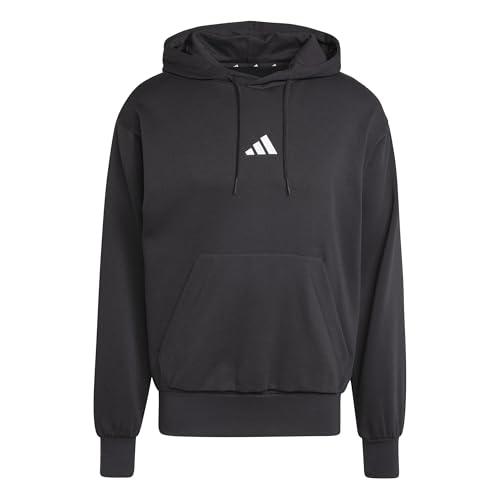adidas Homme Essentials FEELCOZY Fleece Hoodie, Black/White, L