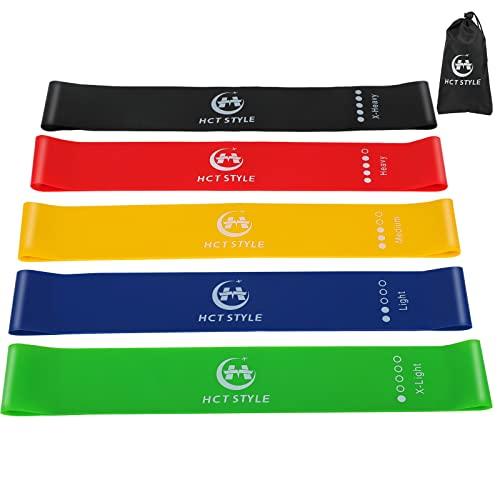Set Elastici Fitness Bande Elastiche Fitness Da 5 Per Yoga Pilates Con Guida Allenamento E Borsa Portaoggetti