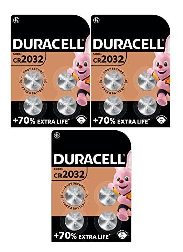 12X Duracell Cr 2032 Lithium (3 Blister Da 4 Batterie) 12 Pile