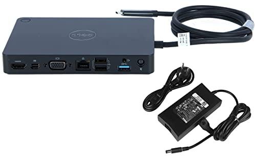 Docking station Dell WD15 - K17A per molti modelli Dell USB-C Inspiron 13/15/17 Latitudine 11/7275/ 7370 SO 8 Pro/10 Pro XPS 12/13 CON ALIMENTATORE