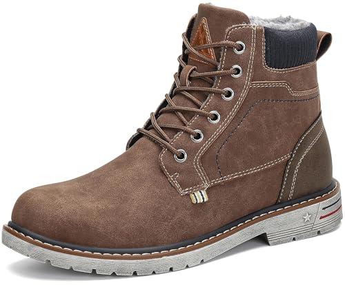 Mishansha Scarpe Uomo Stivaletti da Trekking Eleganti Scarpe Da Ginnastica Stivali da Escursionismo Invernali Impermeabile Outdoor