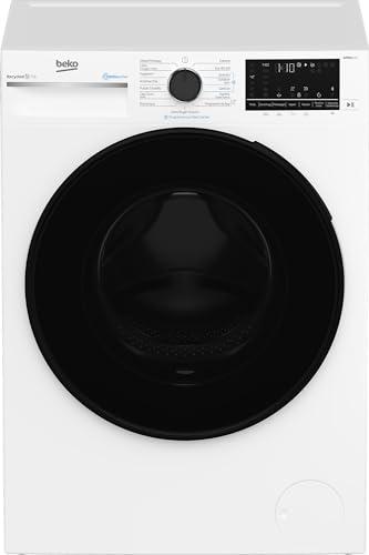 Beko - BWT584BF -Lavatrice filtro microplastiche, 8kg, Cl A, 1400 giri, motore inverter, Display touch, oblò nero, funzione a vapore SteamCure™, vasca in plastica PET riciclata, Bluetooth