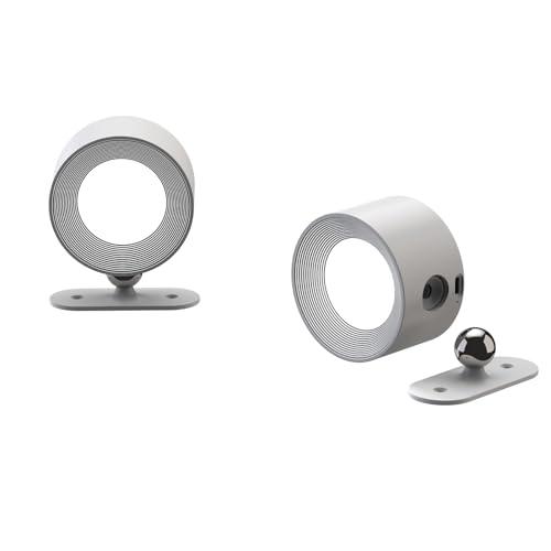 Feallive Lampada da parete a LED Moderna, Applique da parete Controllo touch Bianco/Modalità di luminosità calda Batteria ricaricabile Faretti da parete Ruotare di 360° magnetica Lampada da comodino