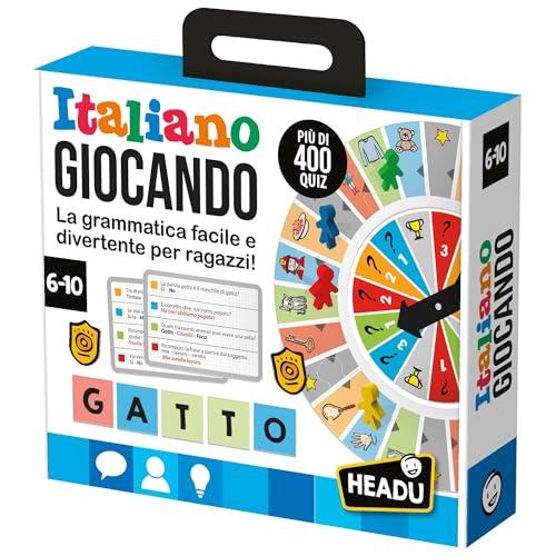 HEADU - Italiano Giocando - La Grammatica Facile E Divertente Per Ragazzi! | Giochi Educativi 6 7 8 9 10 Anni, Giochi Didattici Bambini, Quiz Divertenti e Intelligenti, Regalo Bambino Scuola Primaria