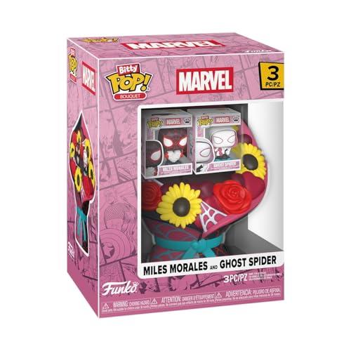 Funko Bitty POP! Bouquet: Marvel Comics - Valentines- Miles Morales & Ghost Spider - Figura in vinile da collezione - Idea regalo - Prodotto ufficiale - Giocattoli per bambini e adulti