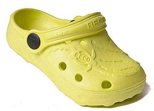 BECO Beermann GmbH & Co. kg Zoccoli da Bambino Unisex Schildi Zoccoli, Limone, 32 EU