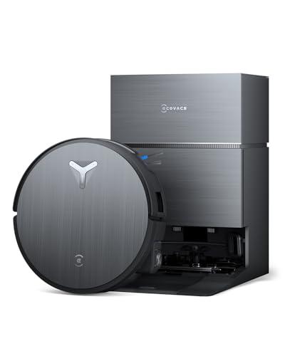 ECOVACS DEEBOT X11 Pro OMNI Robot Aspirapolvere Lavapavimenti con Stazione Pulizia, Aspirazione 19500Pa, OZMO ROLLER 2.0, TruEdge 3.0, Ascensione massima di 4 cm, ZeroTangle 3.0, Tecnologia PowerBoost