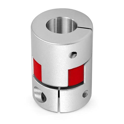 Albero Di Accoppiamento di Prugna da 8 mm a 10 mm, Morsetto Giunto Flessibile in Alluminio, Elastico Accoppiatore Motore Connettore Encoder per stampante 3D, macchine CNC (D20 L30)