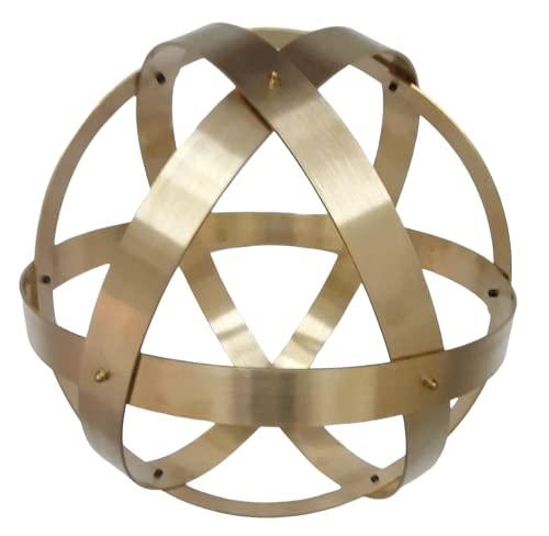 Genesa Crystal Ottone 32cm di diametro, fasce larghe 30mm e spesse 2mm fissate con dadi ciechi in ottone.