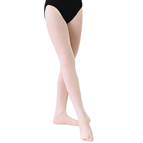 Soudittur Collant da Ballo e Calzamaglie da Danza Classica per Bambina Ragazze Donna in Rosa, L (140-165 cm)