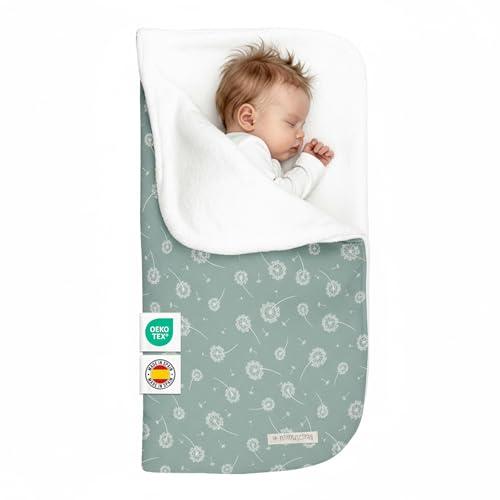 MIMUSELINA Sacco Nanna Invernale 0-6 Mesi Universale | Per Passeggino, Culla e Ovetto | Copertina Neonato Invernale Cotone Morbido e Caldo | 2 in 1: Sacco 92x46 cm o Coperta 92x92 cm