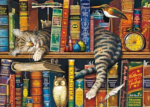Schmidt Spiele 59991 Gatto sullo scaffale, puzzle da 1000 pezzi