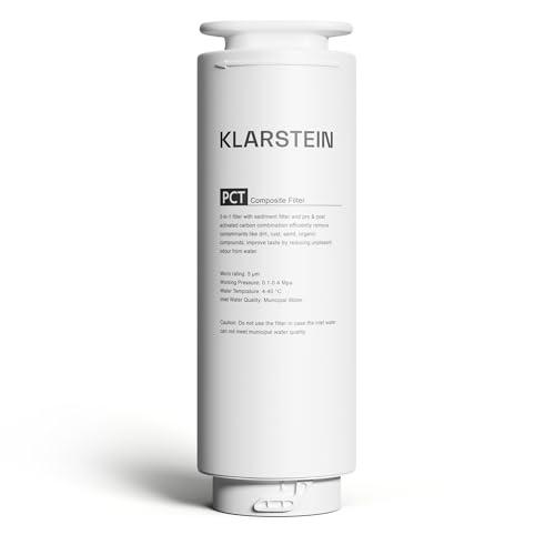 Klarstein Ricambio Depuratore Acqua Domestico, Filtro Acqua Rubinetto Depuratore per Sistema di Filtraggio a Osmosi Inversa, Compatibile con PureLine 400/600/800 GPD, Senza Contaminazioni,1 Confezione