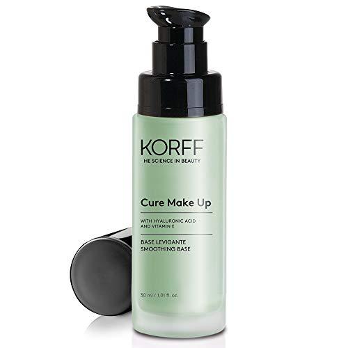 KORFF Base Effetto Anti-Rossore, Primer Make Up con Acido Ialuronico, Pelle Levigata, Corregge i Rossori, Uniforma l'incarnato, Migliora la Tenuta del Make-Up, 30ml
