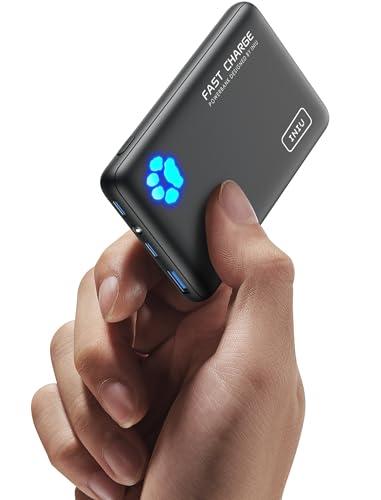 INIU Power Bank, 22,5W 10000mAh Ultra Sottile & Leggero Ricarica Rapida Powerbank, USB C Input & Output Caricatore Portatile Porta per iPhone 16 15 14 13 12 Pro Max Mini Plus Samsung Huawei iPad Pro