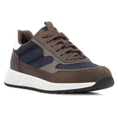 Geox Sneaker da Uomo U Molveno B, Blu Oliva Scuro, 41 EU