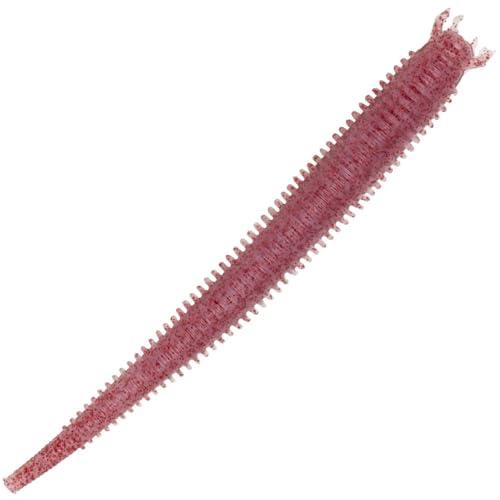 Berkley Gulp! Saltwater Fat Sandworm; esca da pesca realistica in plastica morbida, per pescatori d'acqua salata; infuso con Gulp! Profumo; da barca, da riva e da estuario, 10 cm, colore rosso chiaro