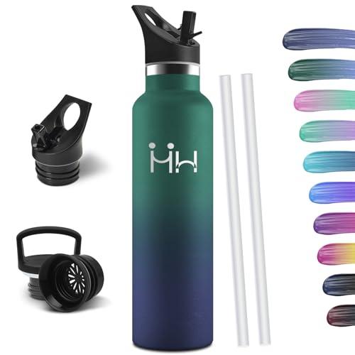 HoneyHolly Borraccia Termica 1 Litro, Senza BPA, Borraccia Termica, Sottovuoto a Doppia Parete, Bottiglia Termica, 18/8 Acciaio Inox, Borracce Termiche, Borraccia per Palestra, Sport, Bici
