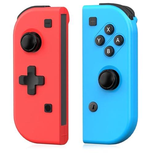 Wongzaa Controller Switch, Set di 2 Wireless Joystick Controller per Switch/OLED/Lite Gamepad con Doppia Vibrazione, Giroscopio a 6 Assi, Screenshot, Funzione di Sveglia