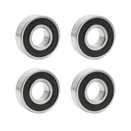 Flewdart 4pcs cuscinetti a sfera 6202-2rs, cuscinetto a sfere 15 x 35 x 11 mm 6202 2rs lega al cromo a doppia protezione per fai da te, banchi rotanti, motori, stampanti 3D, fresatrici (6202-2RS 4ps)