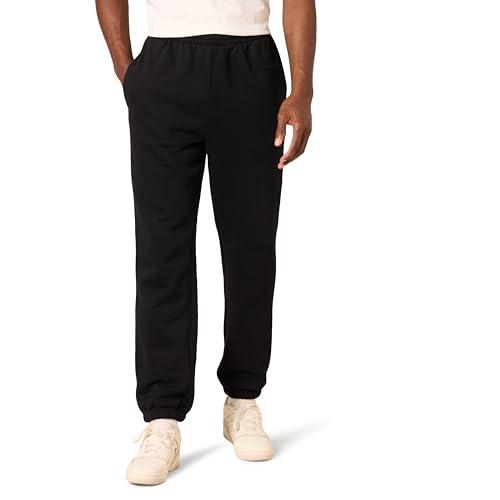 Amazon Essentials Pantaloni della Tuta Felpati Stretti alle Caviglie (Disponibile nelle Taglie Big & Tall) Uomo, Nero, XXL