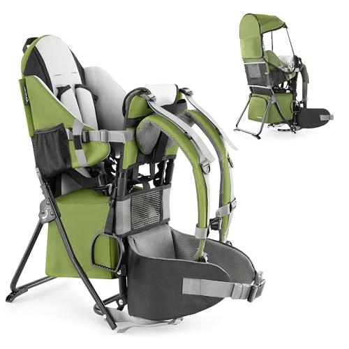 besrey Zaino Porta Bambino Trekking Montagna (Verde Militare)