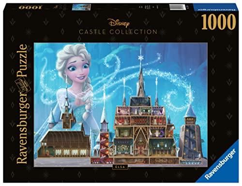 Ravensburger - Puzzle Elsa - Disney Castles, Collezione Disney Collector's Edition, 1000 Pezzi, Puzzle Adulti