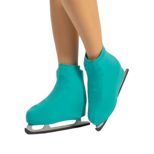 CALZITALY Pack 1/2 Copripattino Pattinaggio, Copri Pattini Unisex, Pattinaggio Artistico, Skating, 70 DEN, Taglia Scarpa 28-42 | Made in Italy (38-42, Acqua Green)
