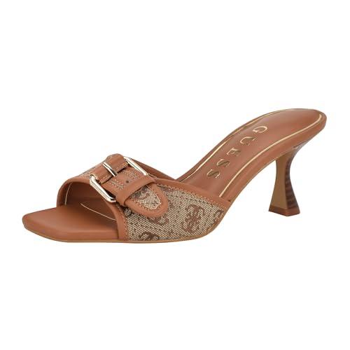 GUESS Sandali DistaHeeled Donna, Beige Marrone 210, 39 EU