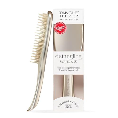 Tangle Teezer Ultimate Detangler Hairbrush - Spazzola cromata per capelli bagnati e asciutti - Doppie setole - Sciogli nodi per tutti i tipi di capelli - Champagne e Oro