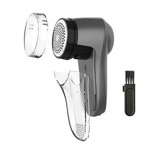 BLACK+DECKER - Levapelucchi elettrico. Senza fili. Autonomia 90 minuti. Caricatore USB. Deposito rimovibile. Adatto a tutti i tessuti. Design ergonomico. Grigio scuro