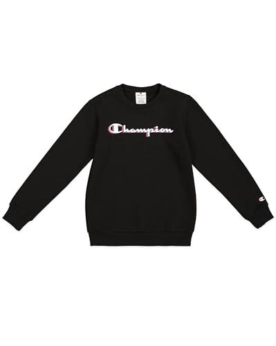 Champion Legacy Boy - Big Logo Sweatshirt, Maglia di Tuta Bambino, Black (KK001),