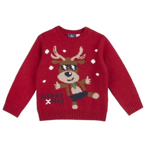 Chicco Maglioni di Natale in Tricot Bambino e Ragazzo/Bambina e Ragazza, Rosso (4), 7 Anni, Designed in Italy