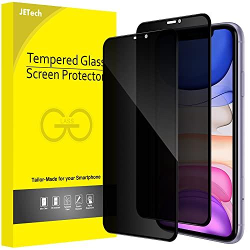 JETech Privacy Pellicola Protettiva per iPhone 11/XR 6,1 Pollici, Copertura Totale Vetro Temperato Completa Film AntiSpy, Compatibile con Cover, Pacco da 2