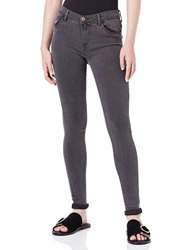 Only Onlrain Life Reg Skinny DNM Noos Jeans, Dark Grey Denim/Detail:mas655, M / 34L Donna