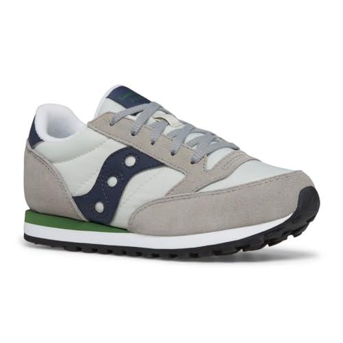 Saucony Jazz Original, Scarpe da Ginnastica Unisex - Bambini e Ragazzi, Grey Navy Green, 43 EU