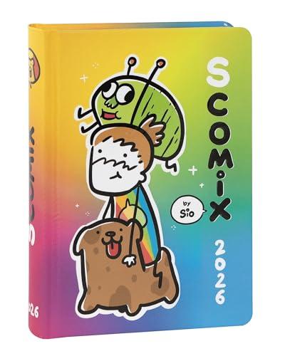 COMIX Scottecs by Sio - Agenda Scolastica 16 Mesi 2025-2026, Diario Scuola per Bambini e Ragazzi con Copertina Rigida, Ideale per Scuola Elementare e Media, 12x16.5 cm, Disegno