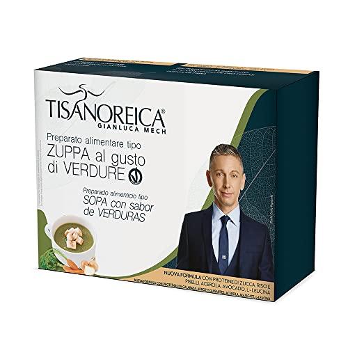 Gianluca Mech | Tisanoreica Zuppa Proteica al Gusto di Verdure, Gluten Free e Vegan, Confezione da 136g